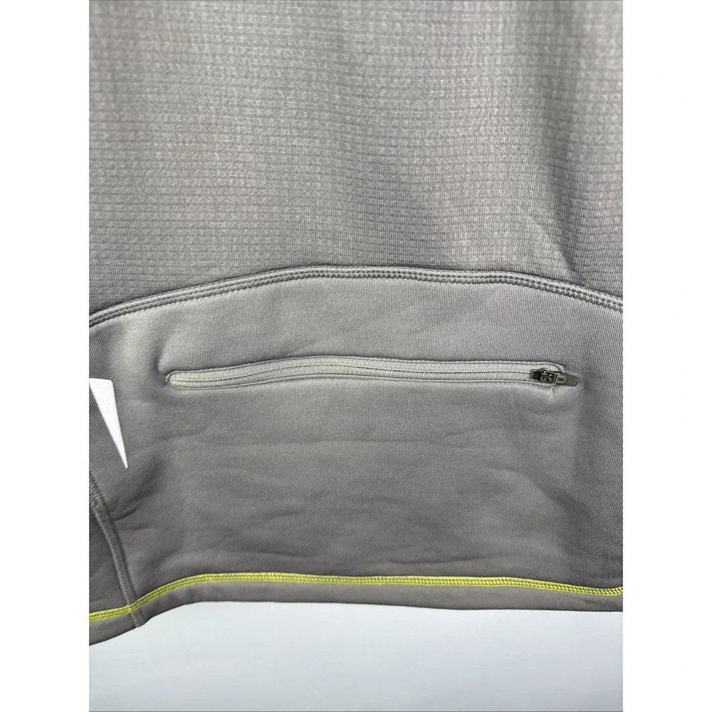 LL Bean Vest Jacket Mens L Yellow Gray Wind Pro Polartec Full Zip Outdoor NWT - Picture 7 of 9